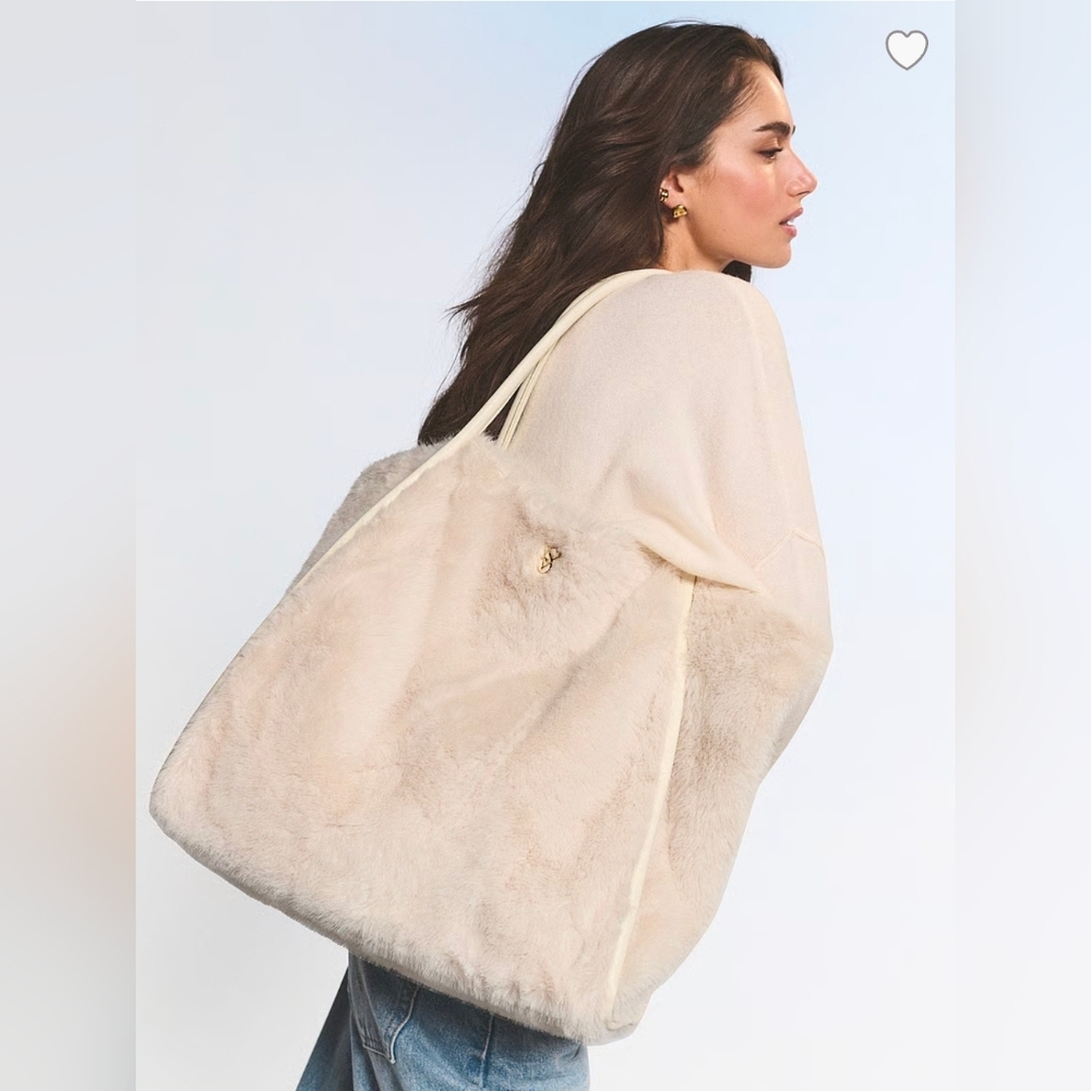 VICTORIA'S SECRET Faux-Fur Tote Bag